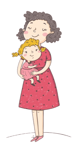 آغوش مادر و نوزاد وکتور